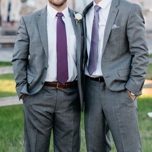 SOLD** Jos. A Bank Slim Fit Traveler Suit Jacket Gray